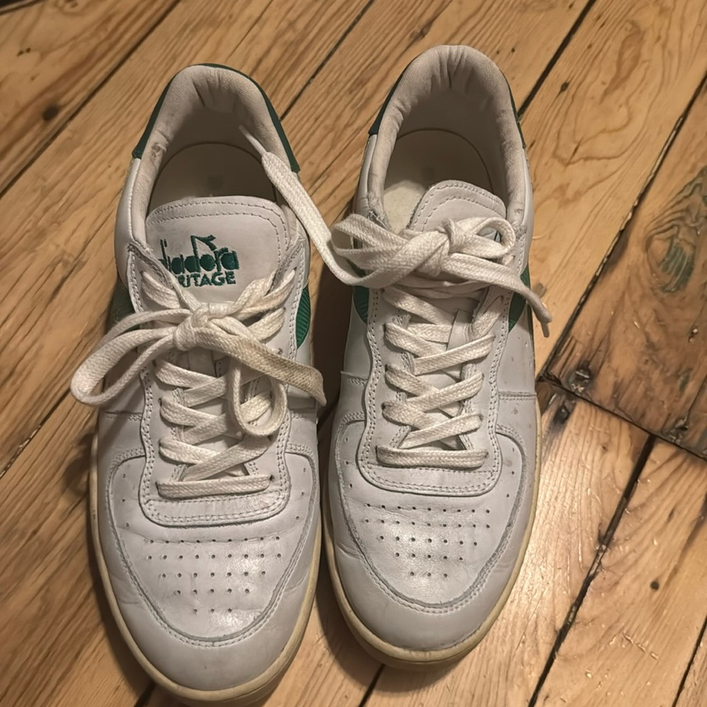 Diadora Heritage leather sneakers.